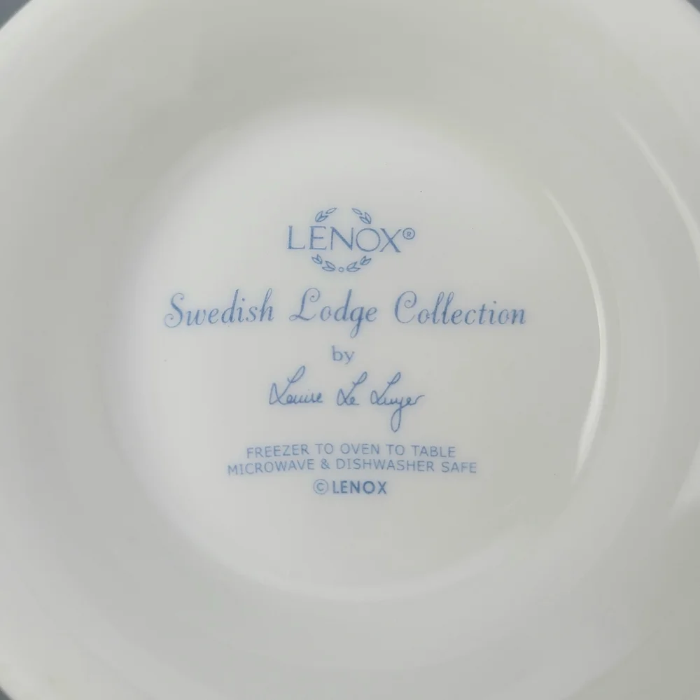 Lenox Swedish Lodge Collection Sugar Bowl Salt Shaker Vintage Set